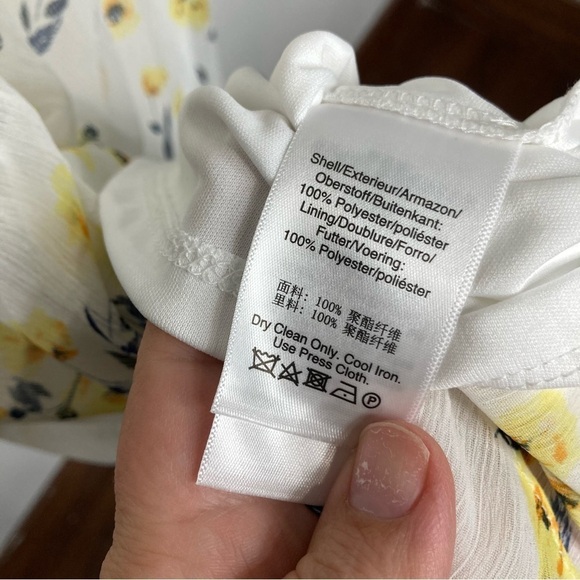 NWT DKNY floral dress hi-lo ruffle size 12 - Picture 8 of 9